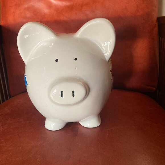 Ceramic Kids Baseball Piggy Bank NORDSTROMS EUC - Picture 3 of 8